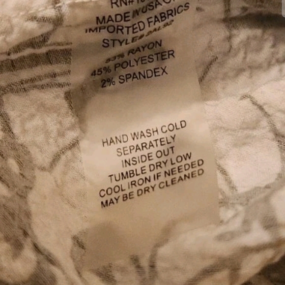 Soft Surroundings Womens Tunic Black White Sleeveless Button Sz S Top - Picture 8 of 8